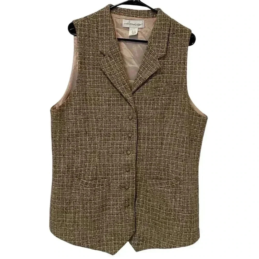 ALL WEEK LONG Women’s Tweed Vest Size 16